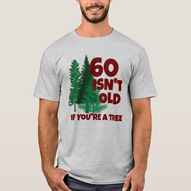Camiseta Árbol de vejez de cumpleaños divertido y personali (Anverso)