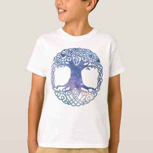 Camiseta Árbol de vida celta de la galaxia del espacio ultr