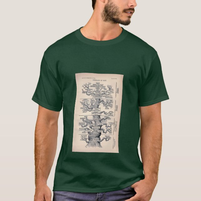 Camiseta Árbol De Vida / Pedigree De Hombre (Anverso)