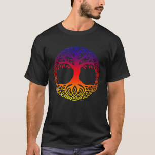 Camiseta Árbol del Arcoíris de la Vida Yggdrasill