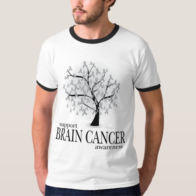 Camiseta Árbol del cáncer de cerebro (Anverso)