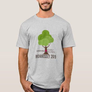 Camiseta Árbol del Corazón de Reunión Familiar Personalizad