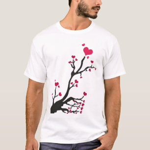 Camiseta árbol del corazón negro