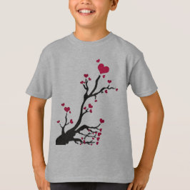 Camiseta árbol del corazón negro