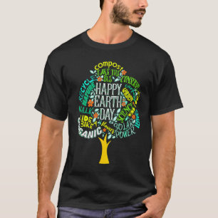 Camiseta Árbol del Día de la Tierra Salvar la Inspiración d