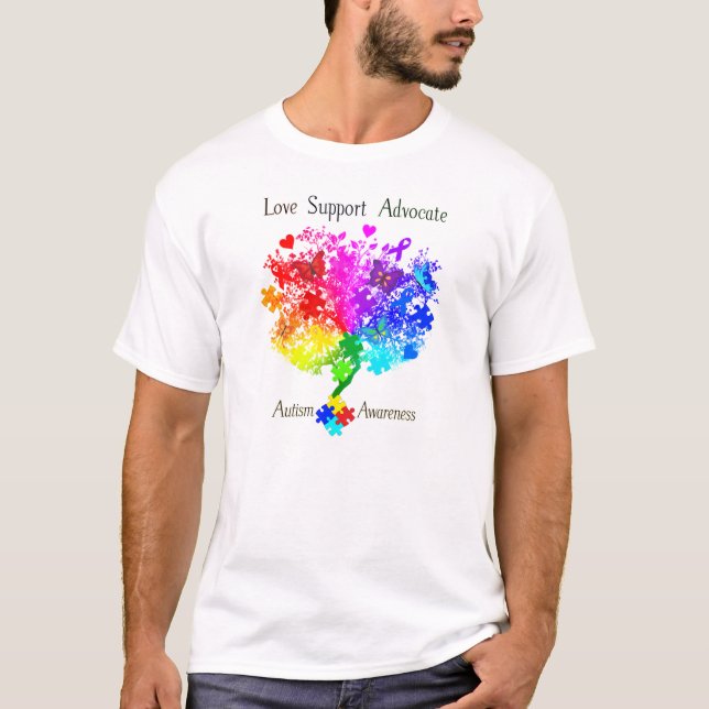 Camiseta Árbol del espectro autista (Anverso)