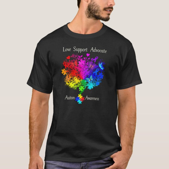 Camiseta Árbol del espectro del autismo (Anverso)