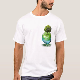 Camiseta Árbol del mundo - concepto de la ecología