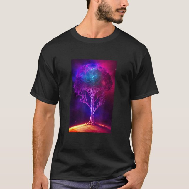 Camiseta Árbol del mundo Yggdrasil de vida Viking Celtric Ú (Anverso)