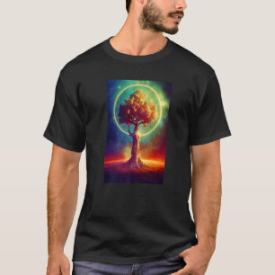 Camiseta Árbol del mundo Yggdrasil de vida Viking Celtric Ú