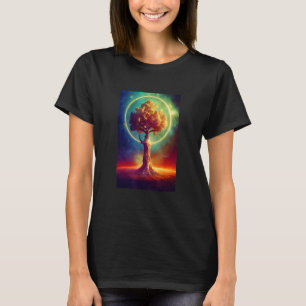 Camiseta Árbol del mundo Yggdrasil de vida Viking Celtric Ú