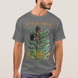 Camiseta Árbol del Territorio de Alaska El Spruce Sitka