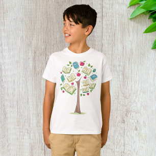 Camiseta Árbol educativo del conocimiento con libros