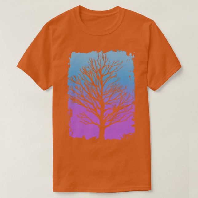 Camiseta Árbol en la niebla (Diseño del anverso)