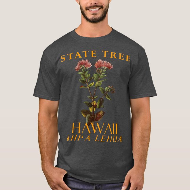 Camiseta Árbol endémico del Territorio de Hawái Lehua (Anverso)