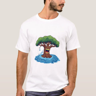 Camiseta Árbol enojado en la inundación