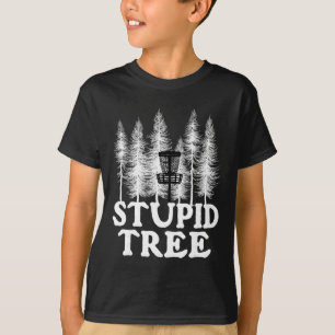 Camiseta Árbol Estúpido - Disco Volador Divertido para Juga