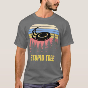Camiseta Árbol Estúpido Divertido golf con disco - diseño