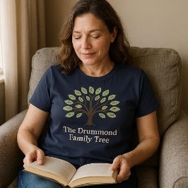 Camiseta Árbol familiar con años de nacimiento