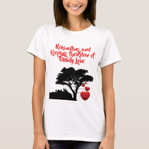 Camiseta Árbol familiar de amor de familia cita árbol de co