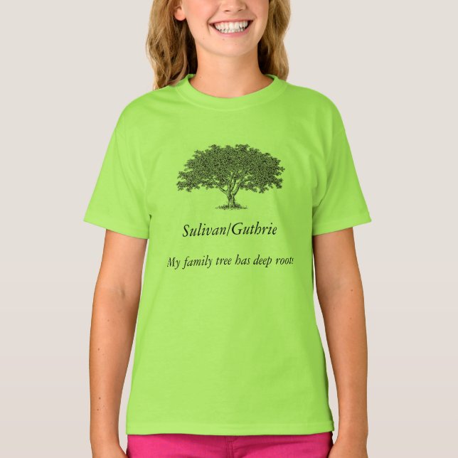 Camiseta - Árbol familiar tiene raíces profundas (Anverso)
