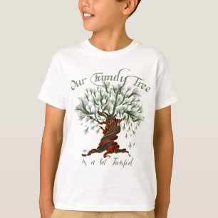 Camiseta Árbol familiar un poco torcido