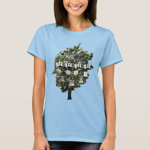 Camiseta Árbol floral de fotografía recorte de 4 generacion
