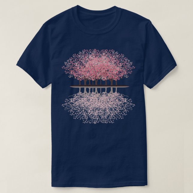 Camiseta Árbol forestal Japón Flor de cerezo japonesa N (Diseño del anverso)