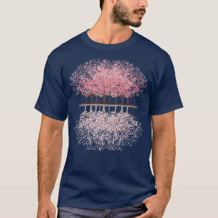Camiseta Árbol forestal Japón Flor de cerezo japonesa N