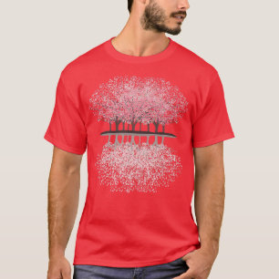 Camiseta Árbol forestal Japón Flor de cerezo japonesa N
