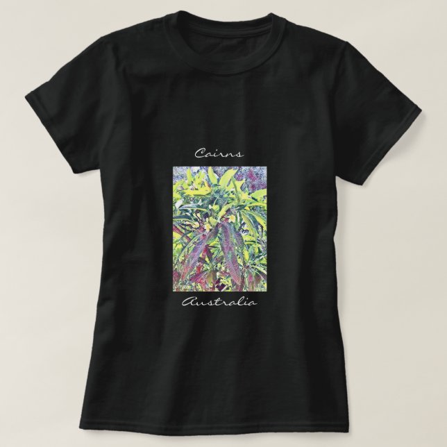 Camiseta Árbol Frangipani Cairns Australia tropical (Diseño del anverso)