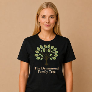 Camiseta Árbol genealógico con años de nacimiento