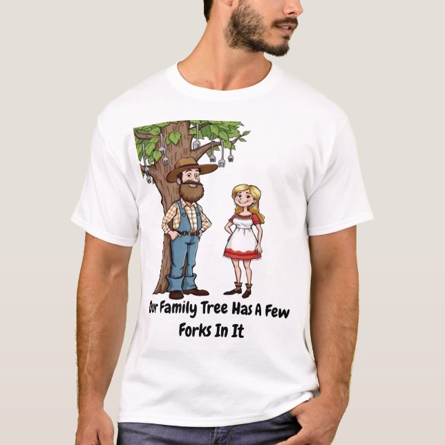 Camiseta Árbol genealógico Hillbilly (Anverso)