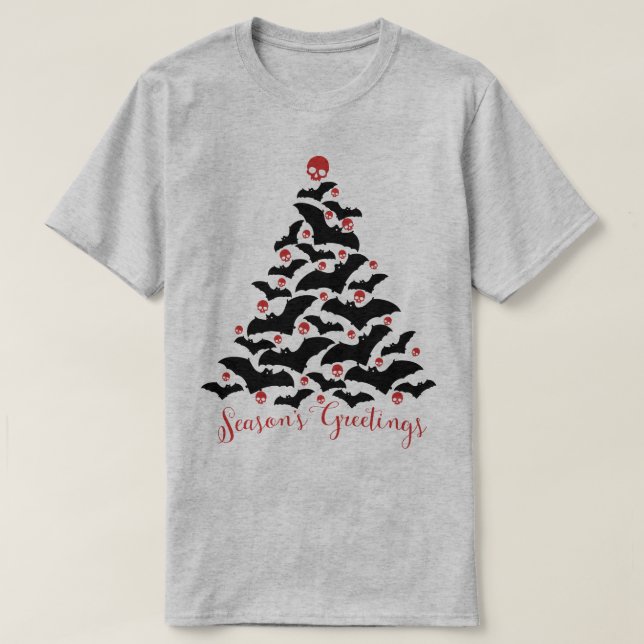 Camiseta Árbol gótico de Navidad (Diseño del anverso)