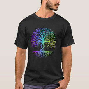 Camiseta Árbol Gráfico ADN Genética Genético Estudiante Pro