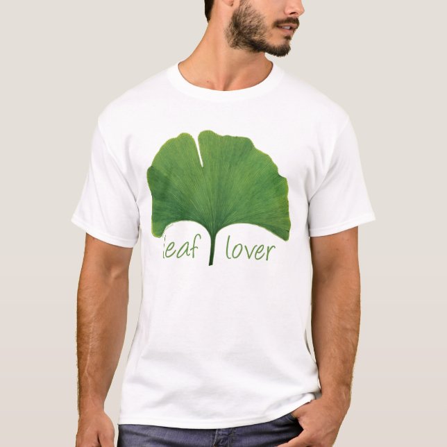 Camiseta Árbol Hugger, Leaf Lover - Ginkgo (Anverso)