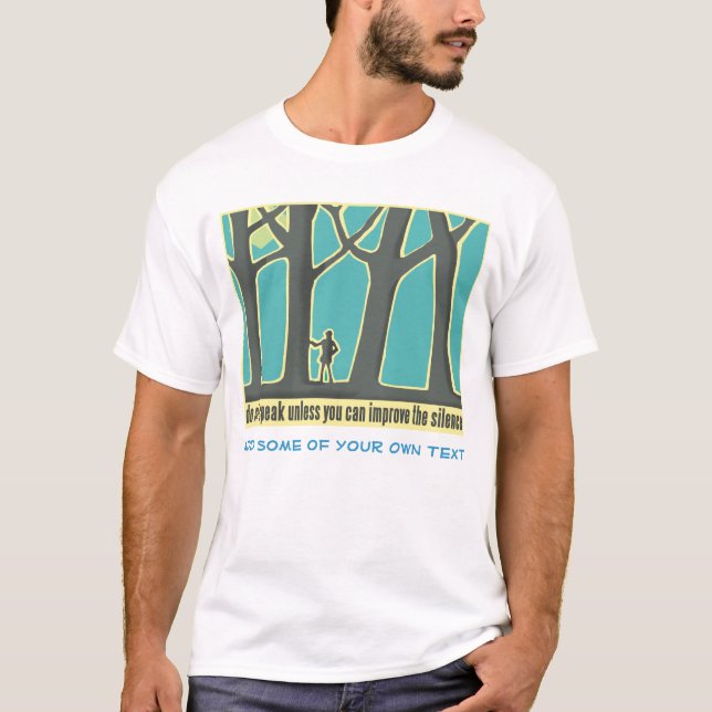 Camiseta Árbol Hugger, Senderismo (Anverso)