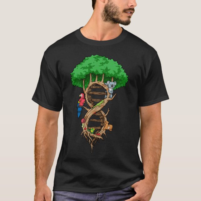 Camiseta Árbol infinito de vida ADN Biología Ambiente Amor (Anverso)