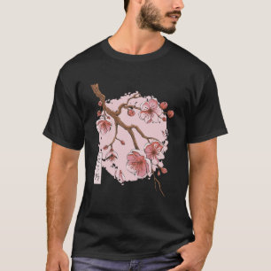 Camiseta Árbol japonés con flores rojas para los hombres