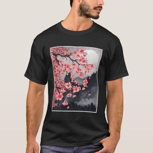 Camiseta Árbol japonés de cerezo sakura (Anverso)
