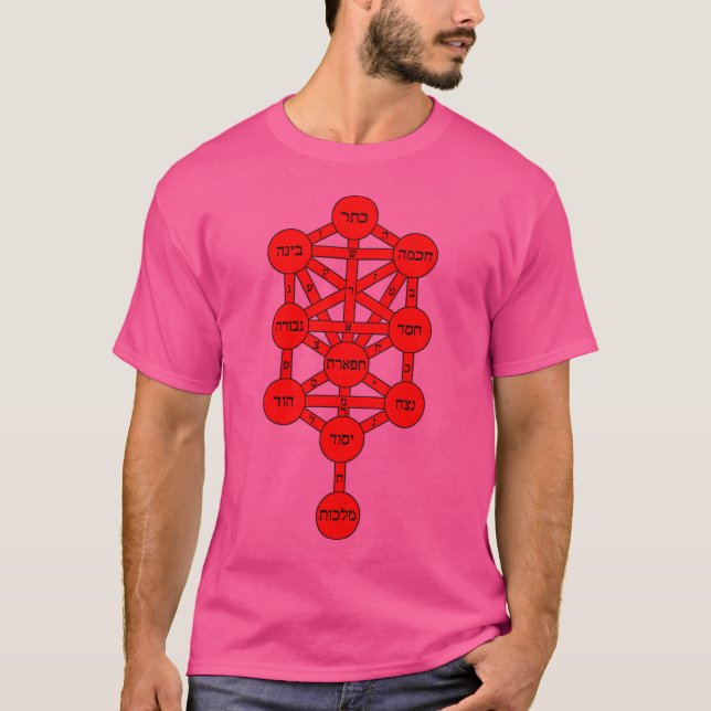Camiseta Árbol Kabbalah De Vida (Anverso)