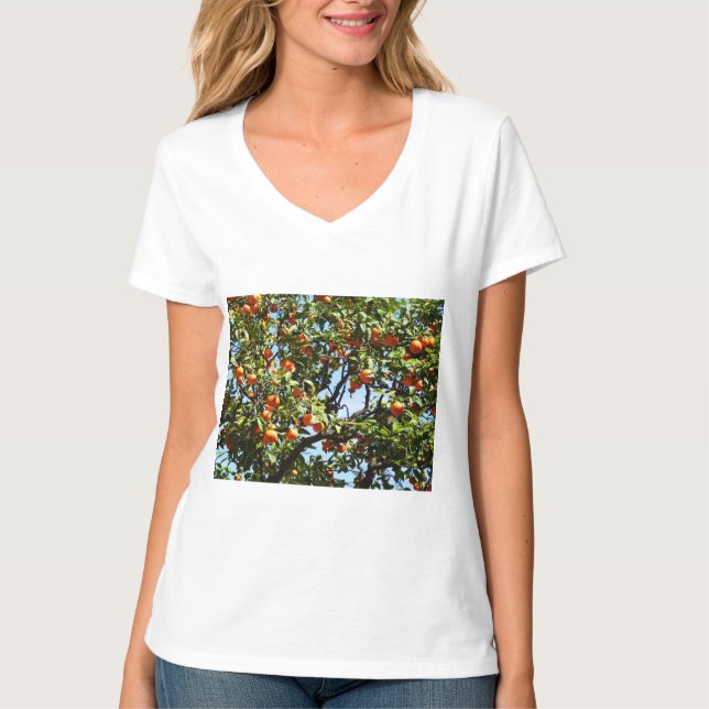 Camiseta árbol naranja (Anverso)