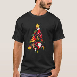 Camiseta árbol Navidad vacaciones regalo divertido Santa 