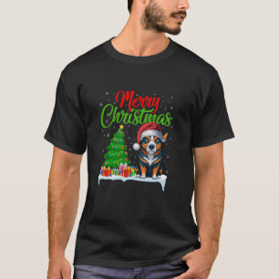 Camiseta Árbol navideño de ganado vacuno australiano encien