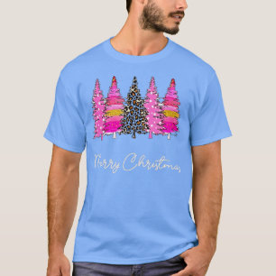 Camiseta Árbol navideño de pinos de navidad con moras blanq