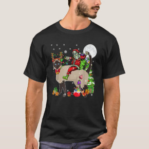 Camiseta Árbol navideño de renos siameses