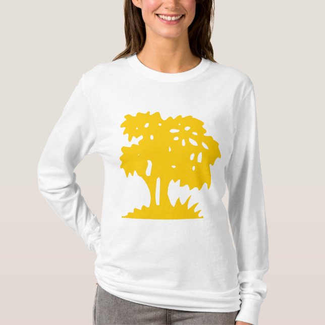Camiseta Árbol personalizado - Ámbar (Anverso)