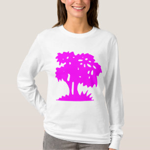 Camiseta Árbol personalizado - magenta