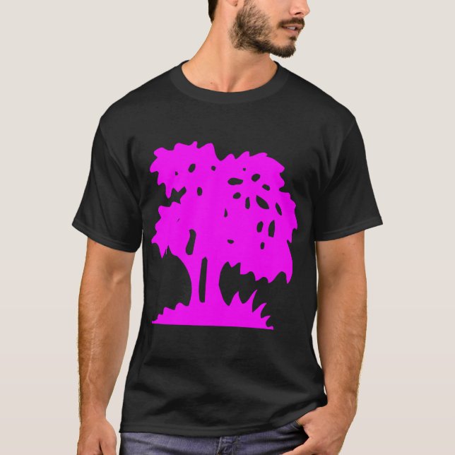 Camiseta Árbol personalizado - magenta (Anverso)