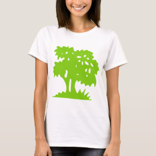 Camiseta Árbol personalizado - Verde marciano